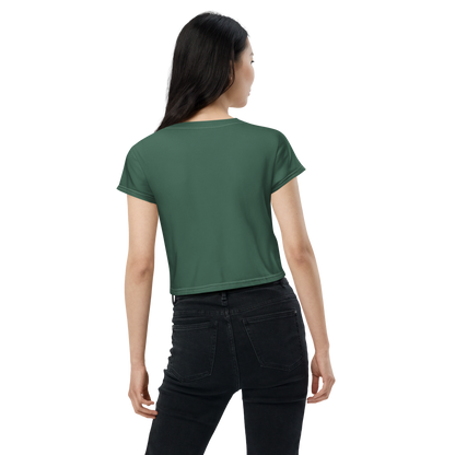 Michigan Upper Peninsula Crop Top (w/ UP Outline) | Sporty - Ginger Ale Green