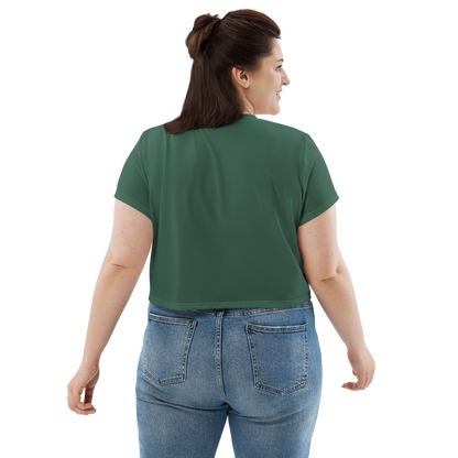 Michigan Upper Peninsula Crop Top (w/ UP Outline) | Sporty - Ginger Ale Green