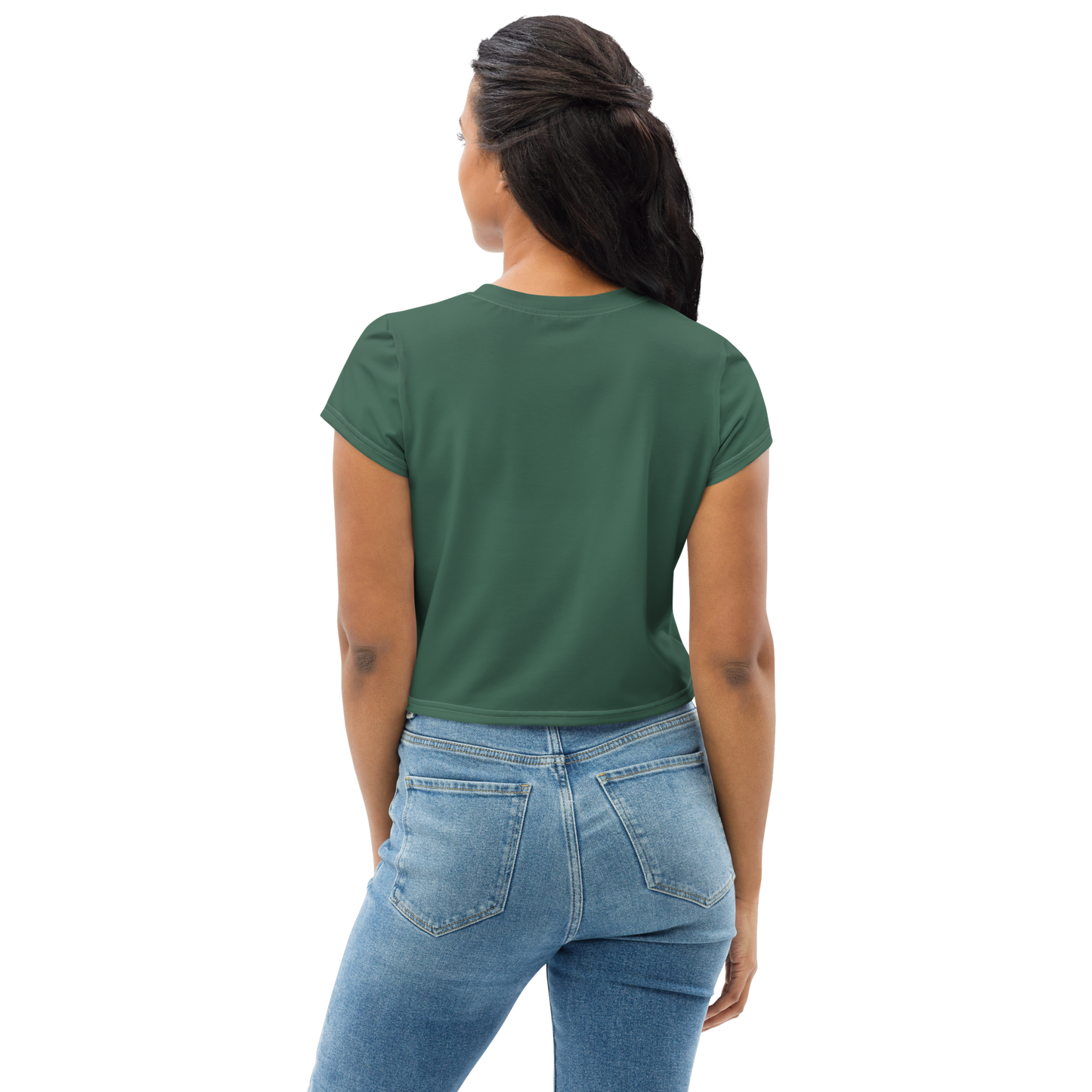 Michigan Upper Peninsula Crop Top (w/ UP Outline) | Sporty - Ginger Ale Green