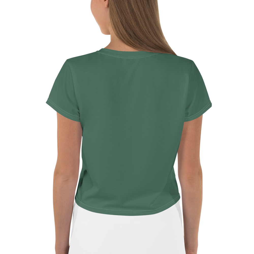 Michigan Upper Peninsula Crop Top (w/ UP Outline) | Sporty - Ginger Ale Green