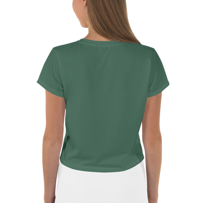 Michigan Upper Peninsula Crop Top (w/ UP Outline) | Sporty - Ginger Ale Green