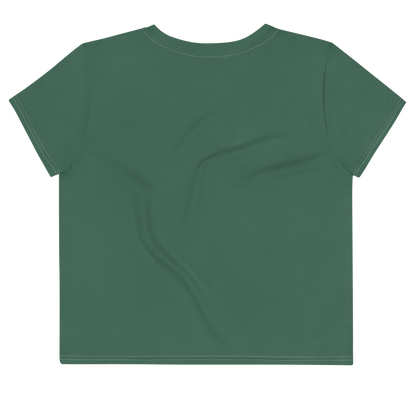 Michigan Upper Peninsula Crop Top (w/ UP Outline) | Sporty - Ginger Ale Green