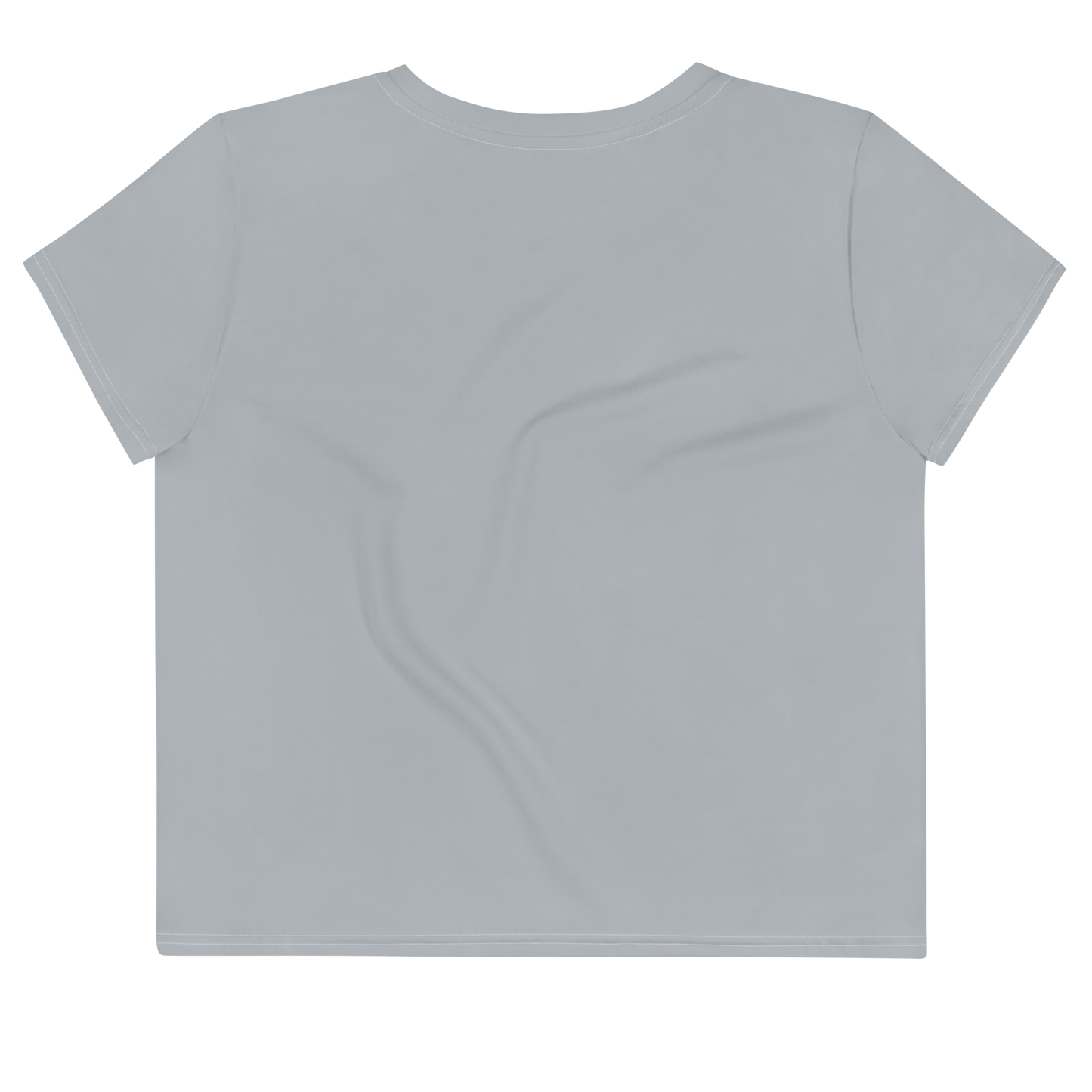 Michigan Upper Peninsula Crop Top (w/ UP Outline) | Sporty - Silver