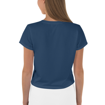 Michigan Upper Peninsula Crop Top (w/ UP Outline) | Sporty - Navy