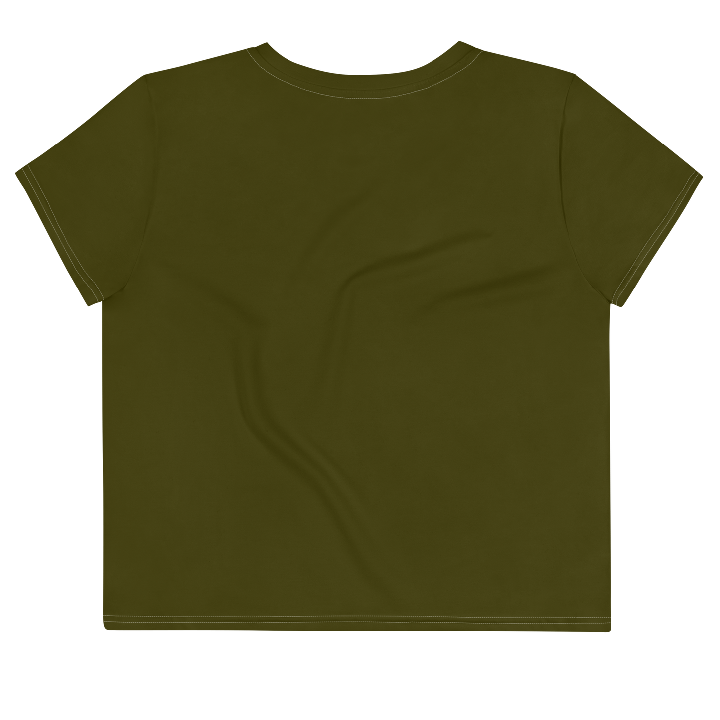 Michigan Upper Peninsula Crop Top (w/ UP Outline) | Sporty - Military Green