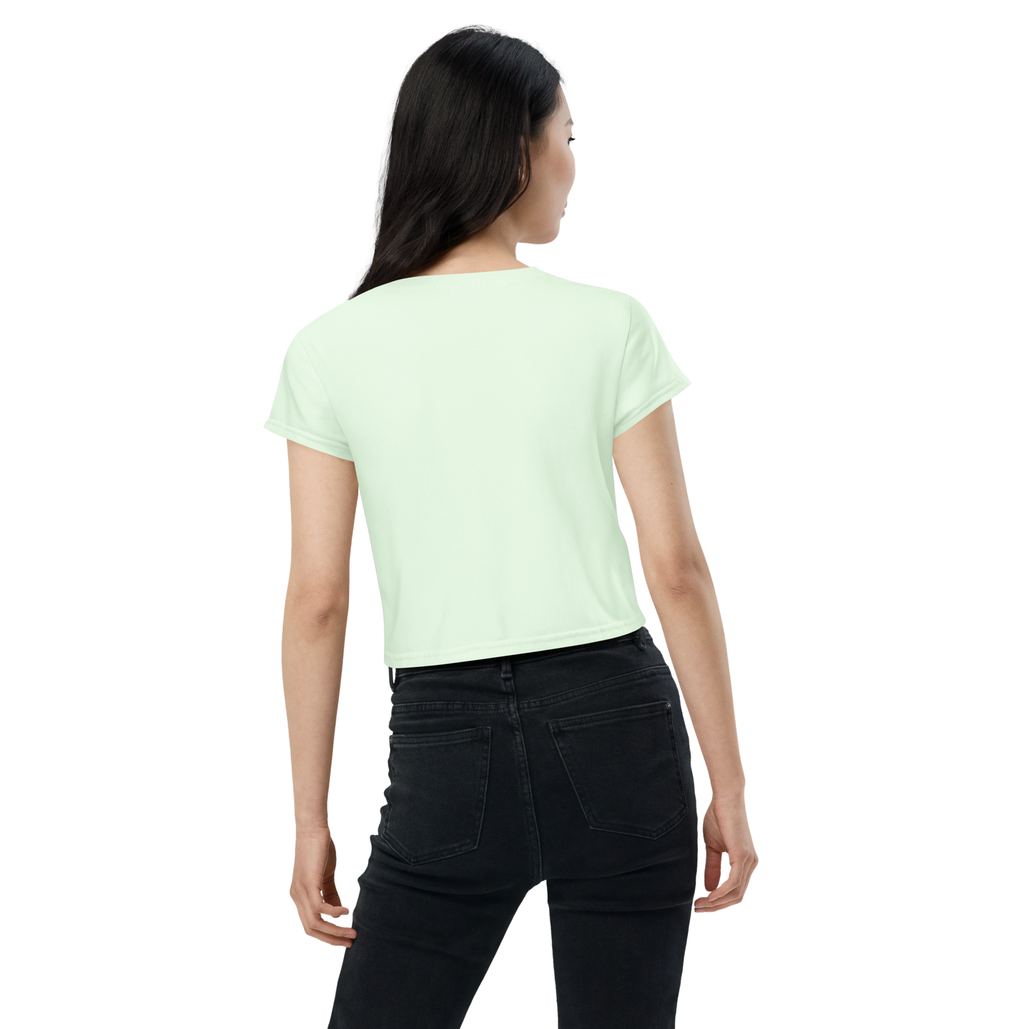 Michigan Upper Peninsula Crop Top (w/ UP Outline) | Sporty - Dew Green