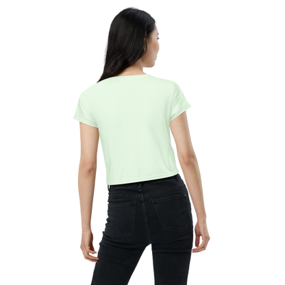 Michigan Upper Peninsula Crop Top (w/ UP Outline) | Sporty - Dew Green