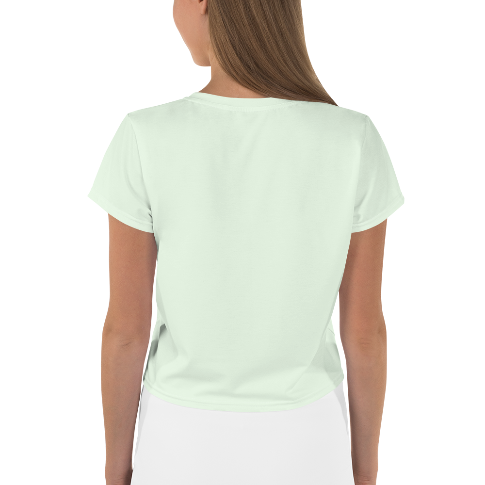 Michigan Upper Peninsula Crop Top (w/ UP Outline) | Sporty - Dew Green