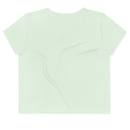 Michigan Upper Peninsula Crop Top (w/ UP Outline) | Sporty - Dew Green