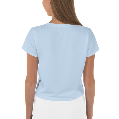 Michigan Upper Peninsula Crop Top (w/ UP Outline) | Sporty - Light Blue