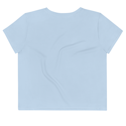 Michigan Upper Peninsula Crop Top (w/ UP Outline) | Sporty - Light Blue