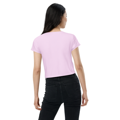 Michigan Upper Peninsula Crop Top (w/ UP Outline) | Sporty - Pale Lavender