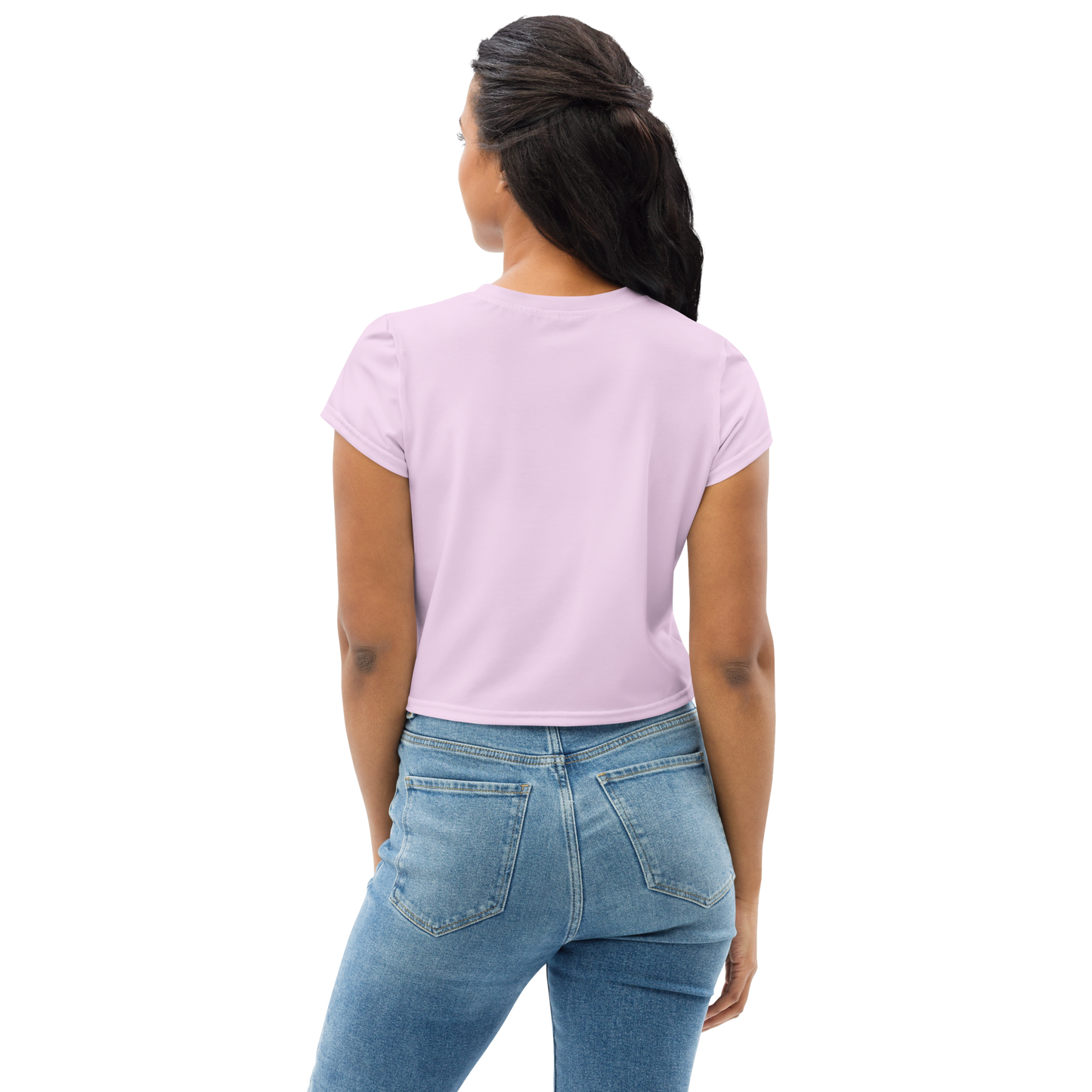 Michigan Upper Peninsula Crop Top (w/ UP Outline) | Sporty - Pale Lavender