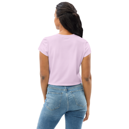 Michigan Upper Peninsula Crop Top (w/ UP Outline) | Sporty - Pale Lavender