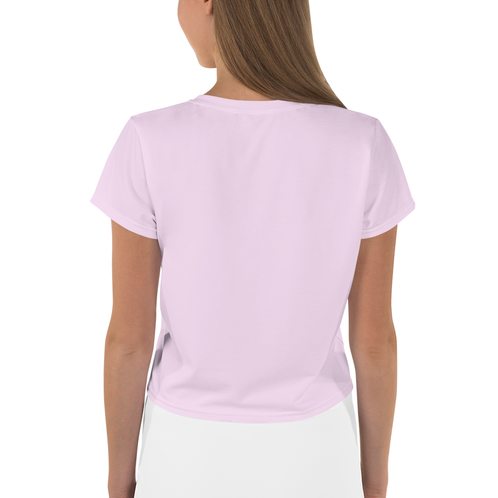 Michigan Upper Peninsula Crop Top (w/ UP Outline) | Sporty - Pale Lavender