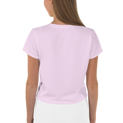 Michigan Upper Peninsula Crop Top (w/ UP Outline) | Sporty - Pale Lavender