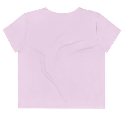 Michigan Upper Peninsula Crop Top (w/ UP Outline) | Sporty - Pale Lavender