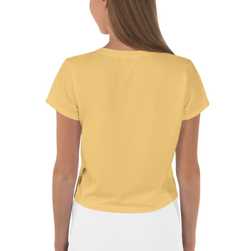 Michigan Upper Peninsula Crop Top (w/ UP Outline) | Sporty - Citrine