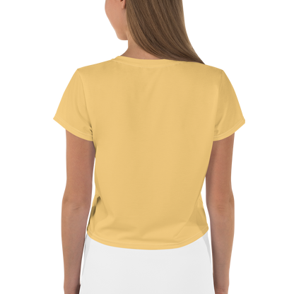 Michigan Upper Peninsula Crop Top (w/ UP Outline) | Sporty - Citrine