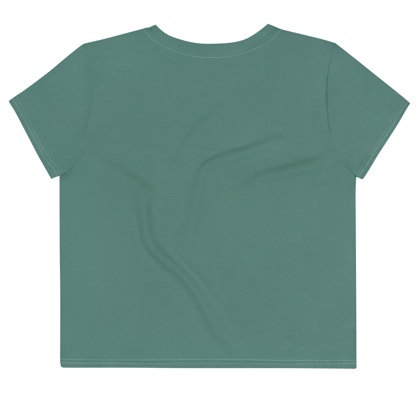 Michigan Upper Peninsula Crop Top (w/ UP USA Flag) | Sporty - Copper Green