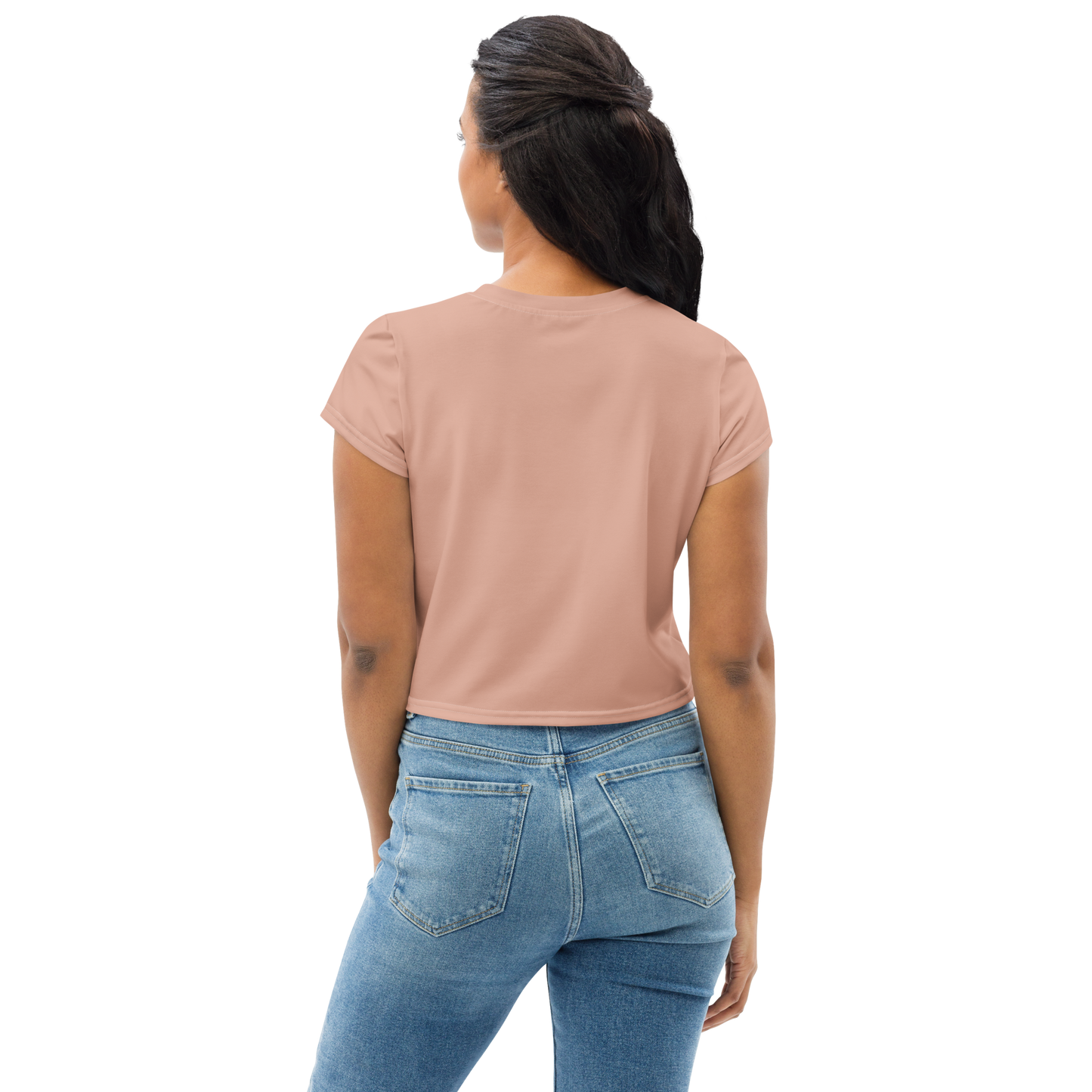 Michigan Upper Peninsula Crop Top (w/ UP Pride Flag) | Sporty - Pale Copper