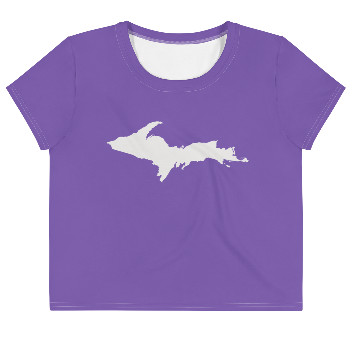 Michigan Upper Peninsula Crop Top (w/ UP Outline) | Sporty - Lake Iris