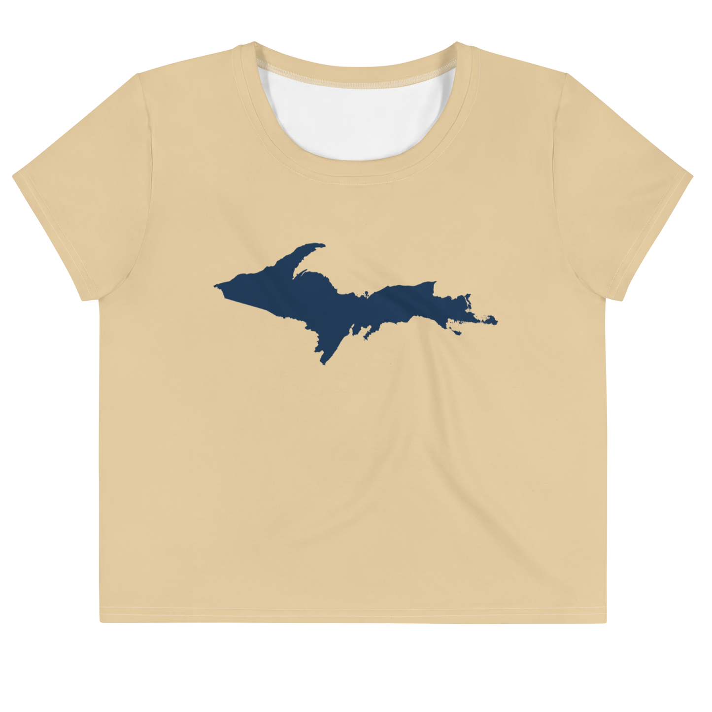 Michigan Upper Peninsula Crop Top (w/ UP Outline) | Sporty - Maple Color