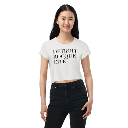 'Détroit Rocque Cité' Crop Top | Sporty - Birch Bark White