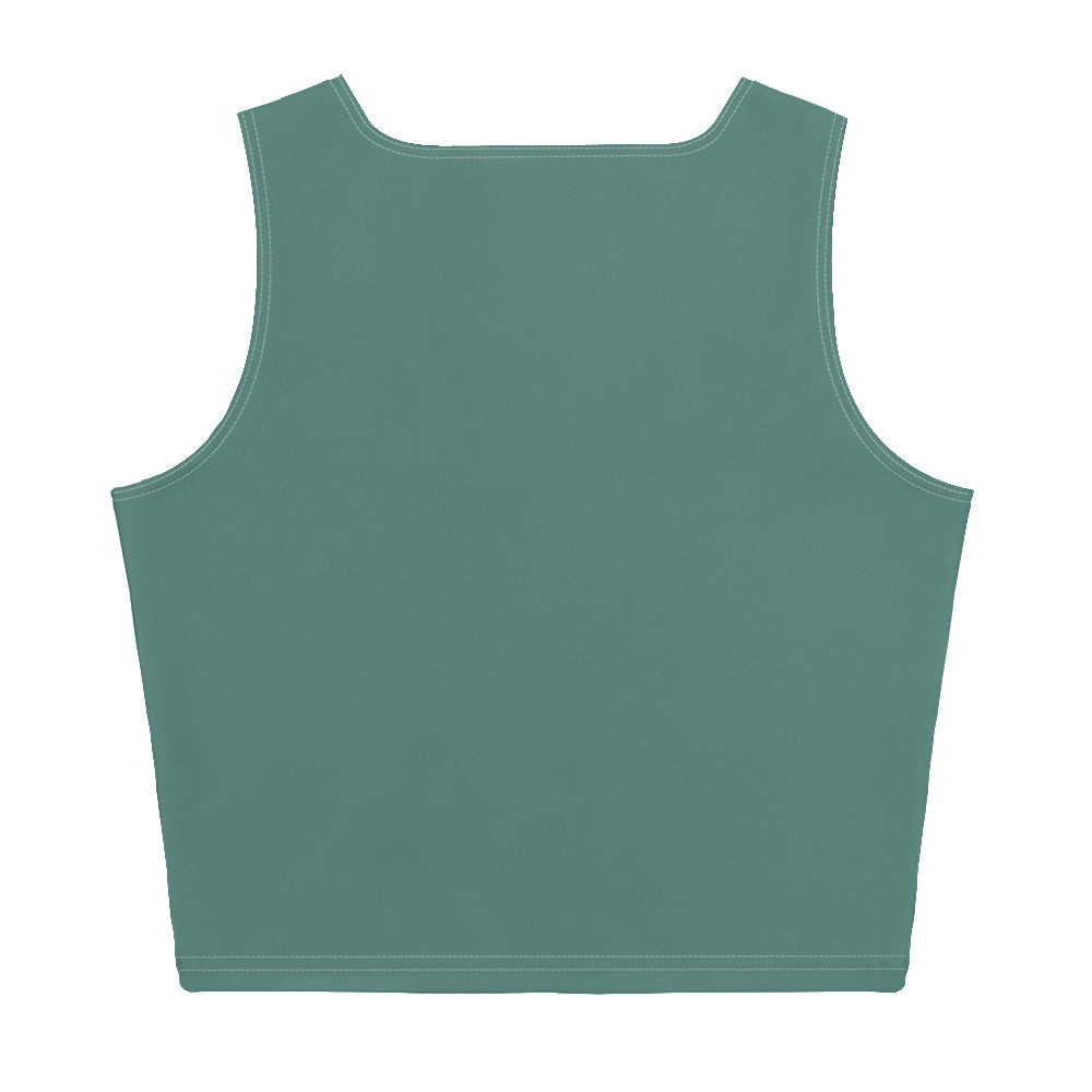 Michigan Upper Peninsula Crop Tank (w/ Copper UP Outline) | Copper Green