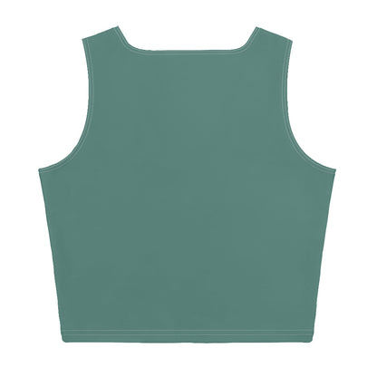 Michigan Upper Peninsula Crop Tank (w/ Copper UP Outline) | Copper Green