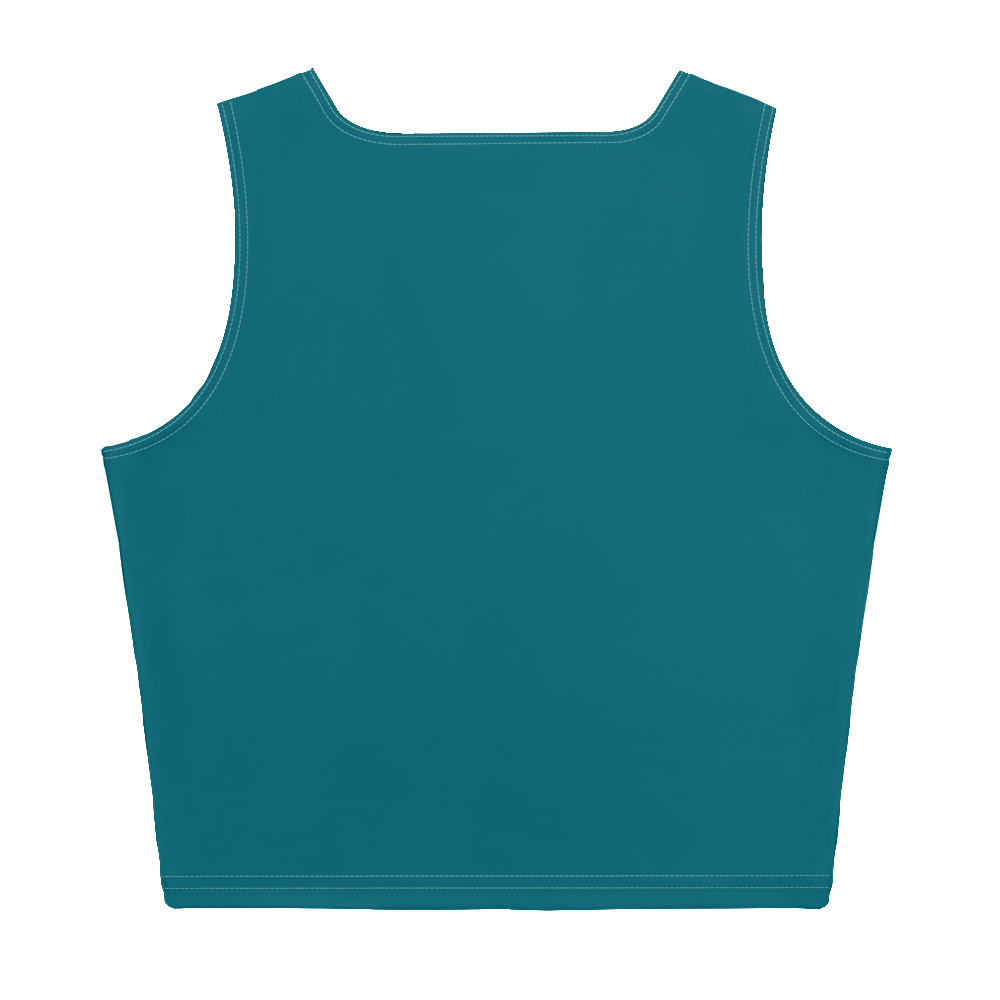 Michigan Upper Peninsula Crop Tank (w/ UP Outline) | Auburn Hills Teal