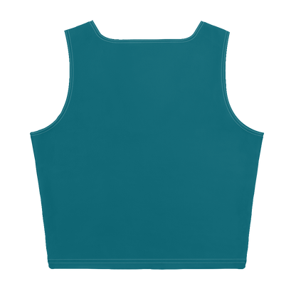 Michigan Upper Peninsula Crop Tank (w/ UP Outline) | Auburn Hills Teal