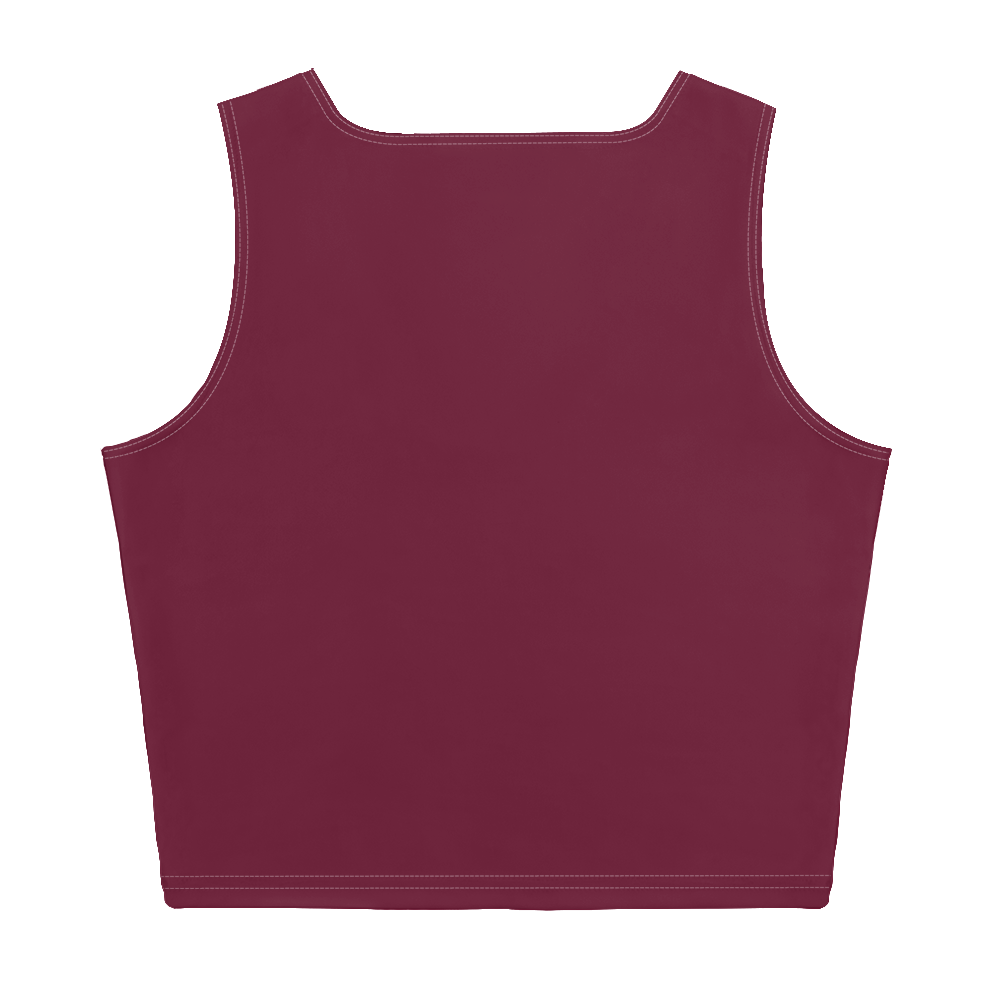 Michigan Upper Peninsula Crop Tank (w/ UP Outline) | Old Mission Burgundy