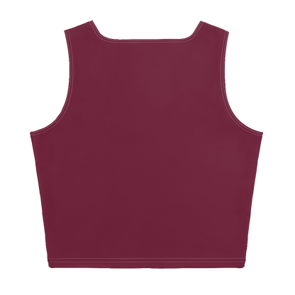 Michigan Upper Peninsula Crop Tank (w/ UP Outline) | Old Mission Burgundy