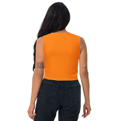 Michigan Upper Peninsula Crop Tank (w/ UP Outline) | Safety Orange