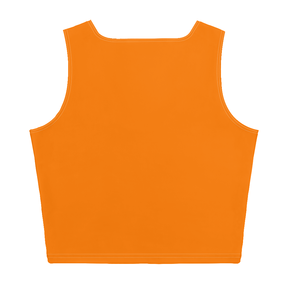 Michigan Upper Peninsula Crop Tank (w/ UP Outline) | Safety Orange