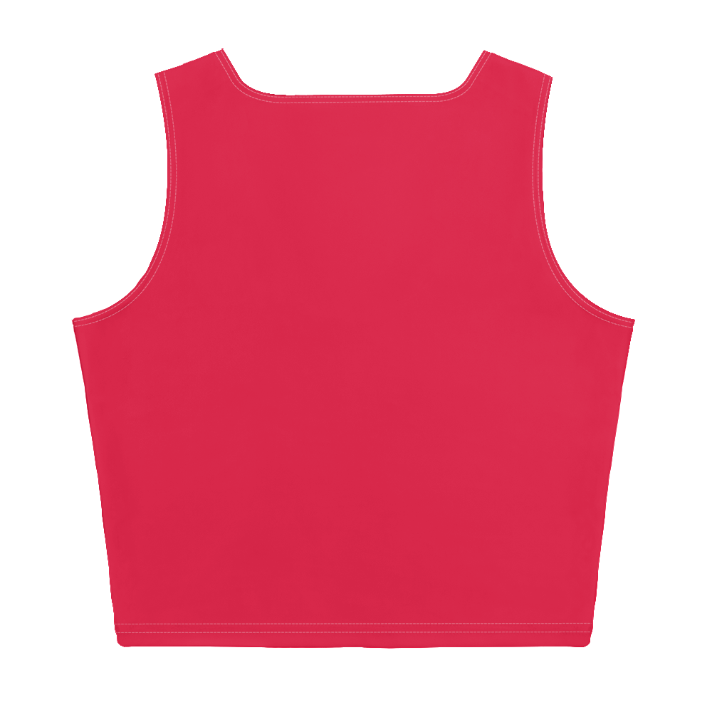 Michigan Upper Peninsula Crop Tank (w/ UP Outline) | Lighthouse Red