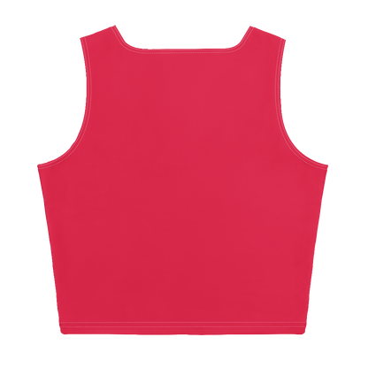 Michigan Upper Peninsula Crop Tank (w/ UP Outline) | Lighthouse Red