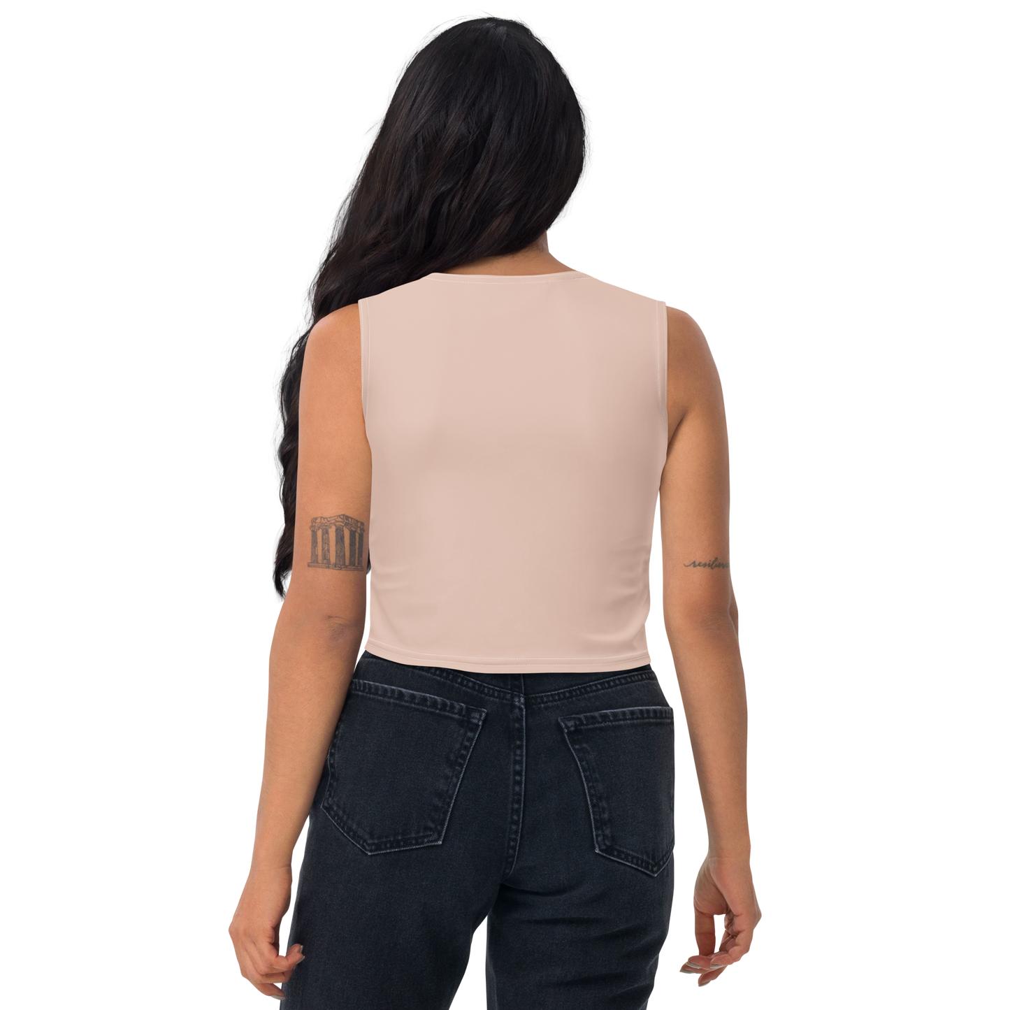 Michigan Upper Peninsula Crop Tank (w/ UP Outline) | Rose Gold