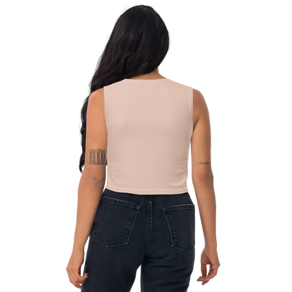 Michigan Upper Peninsula Crop Tank (w/ UP Outline) | Rose Gold