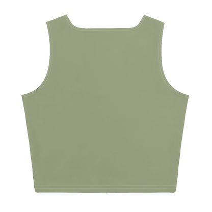 Michigan Upper Peninsula Crop Tank (w/ UP Outline) | Beachgrass Green