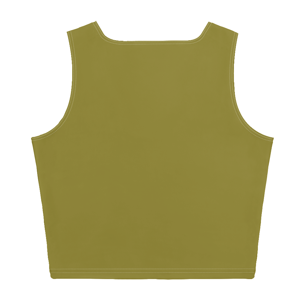 Michigan Upper Peninsula Crop Tank (w/ UP Outline) | Scrub Gold