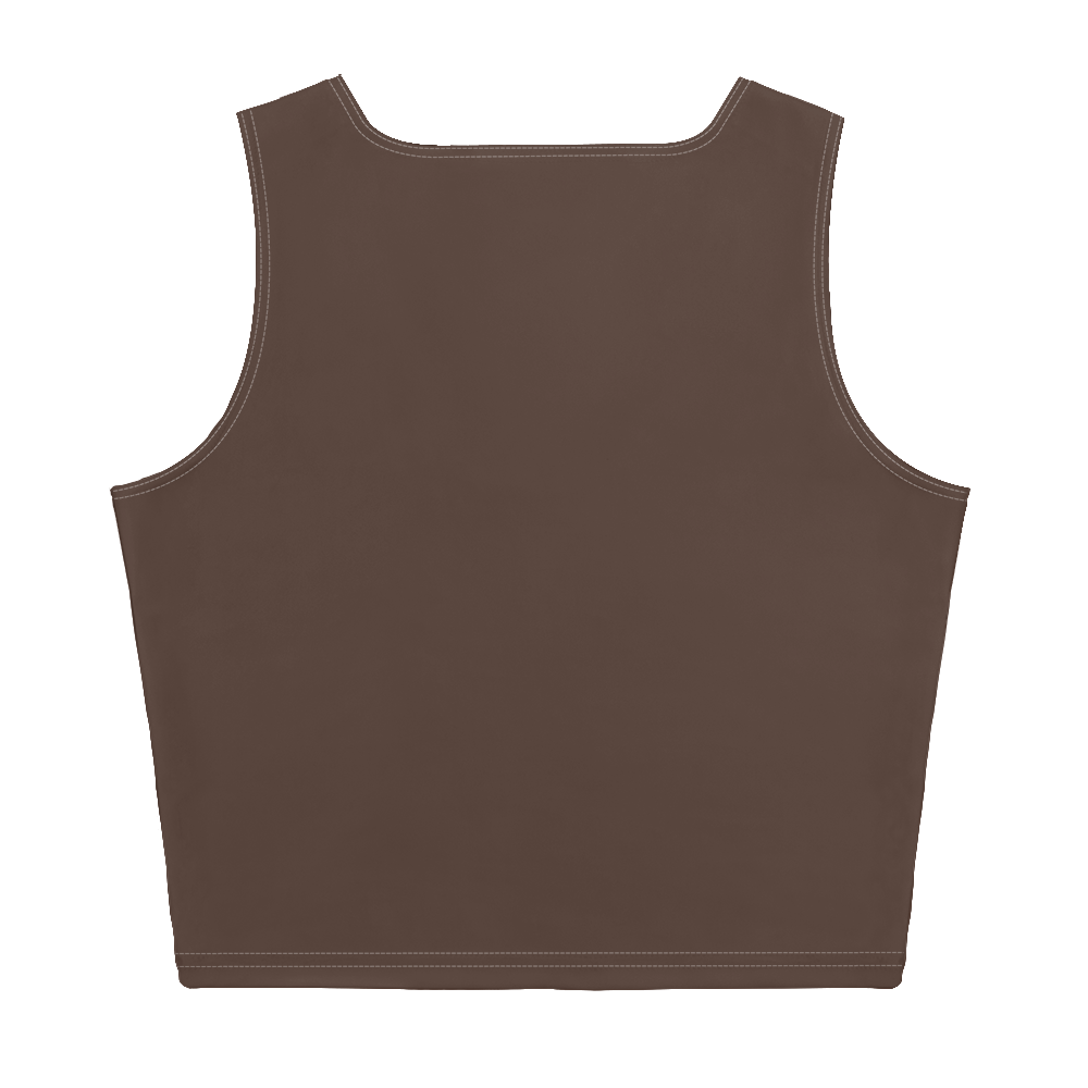 Michigan Upper Peninsula Crop Tank (w/ UP Outline) | Hickory Color