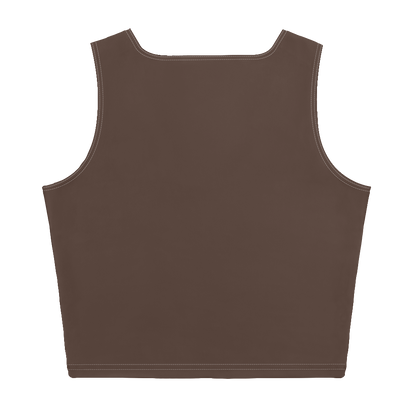 Michigan Upper Peninsula Crop Tank (w/ UP Outline) | Hickory Color