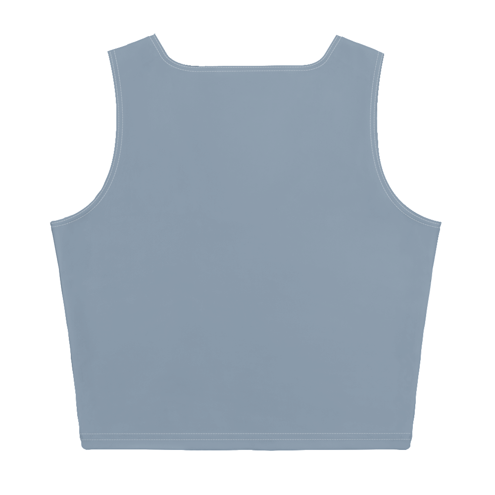 Michigan Upper Peninsula Crop Tank (w/ UP Outline) | B-24 Grey