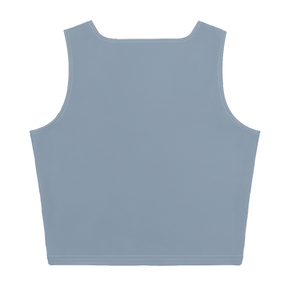 Michigan Upper Peninsula Crop Tank (w/ UP Outline) | B-24 Grey