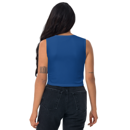 Michigan Upper Peninsula Crop Tank (w/ UP Outline) | Dearborn Blue