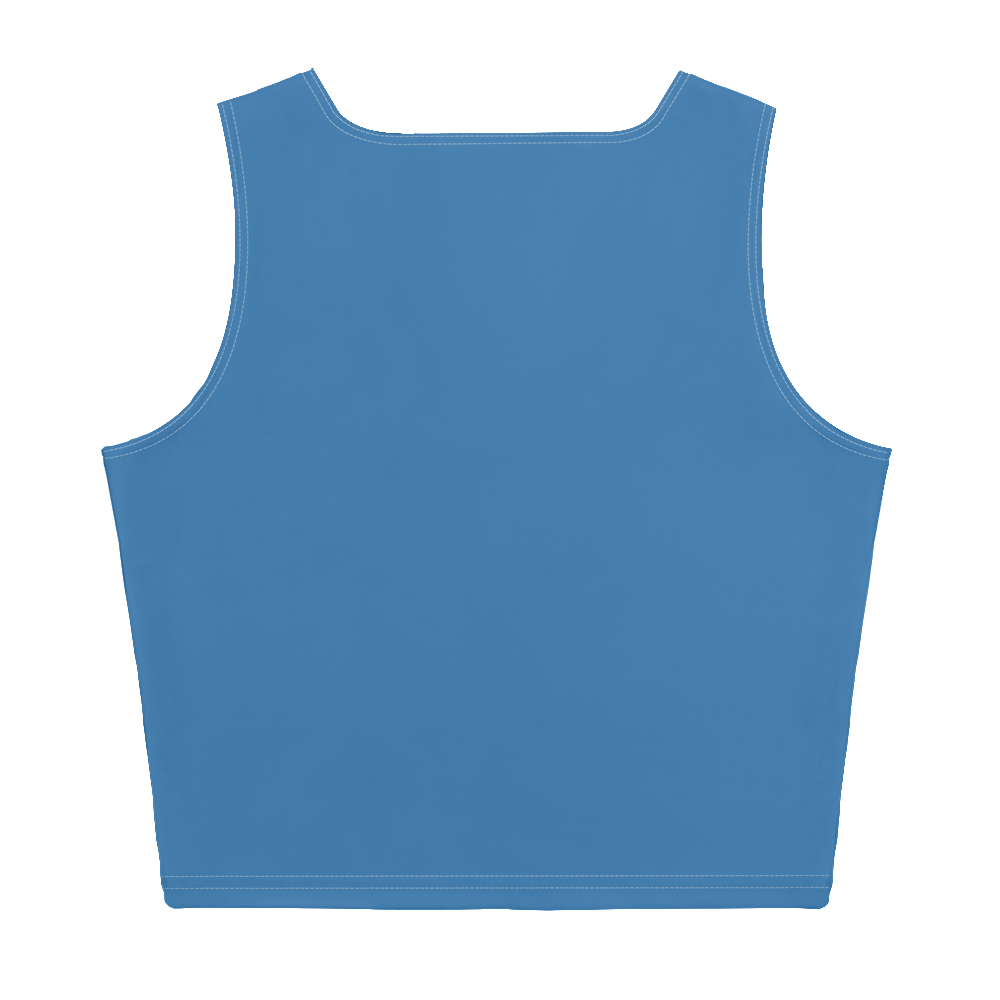 Michigan Upper Peninsula Crop Tank (w/ UP Outline) | Lake Superior Blue