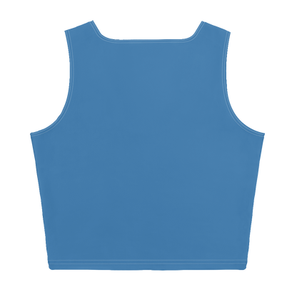 Michigan Upper Peninsula Crop Tank (w/ UP Outline) | Lake Superior Blue