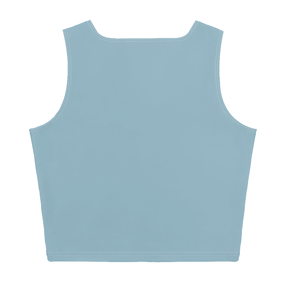 Michigan Upper Peninsula Crop Tank (w/ UP Outline) | Opal Blue